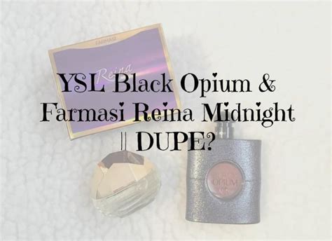 YSL Black Opium & Farmasi Reina Midnight 